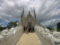 Architecture. Wat Rong Khun Thai: Ã Â¸Â§Ã Â¸Â±Ã Â¸âÃ Â¸Â£Ã Â¹ËÃ Â¸Â­Ã Â¸â¡Ã Â¸âÃ Â¸Â¸Ã Â¹ËÃ Â¸â¢, White Temple in Chiang Rai Province, Thailand